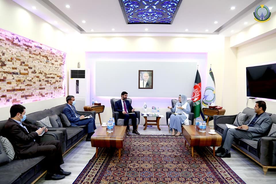 دیدار معین عواید و گمرکات وزارت مالیه با وزیر مخابرات